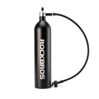 Zbiornik ciśnieniowy Rockbros do pompowania opon bezdętkowych tubeless 200 PSI 1.2l - czarny