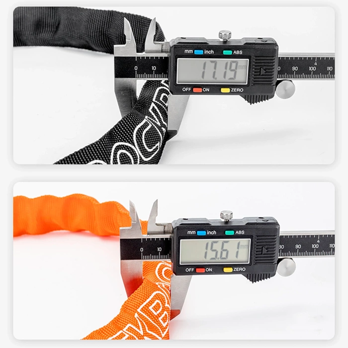 Rockbros 3230002001 bicycle lock with combination and key - black